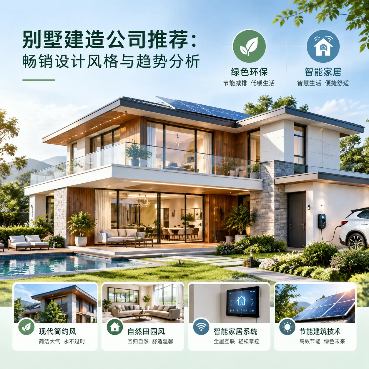 别墅建造公司推荐： 汇川 畅销设计风格与趋势分析