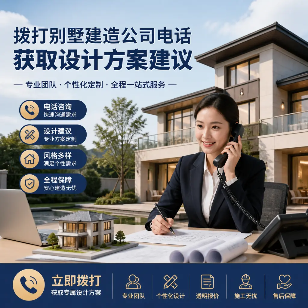 拨打汇川别墅建造公司电话,获取设计方案建议