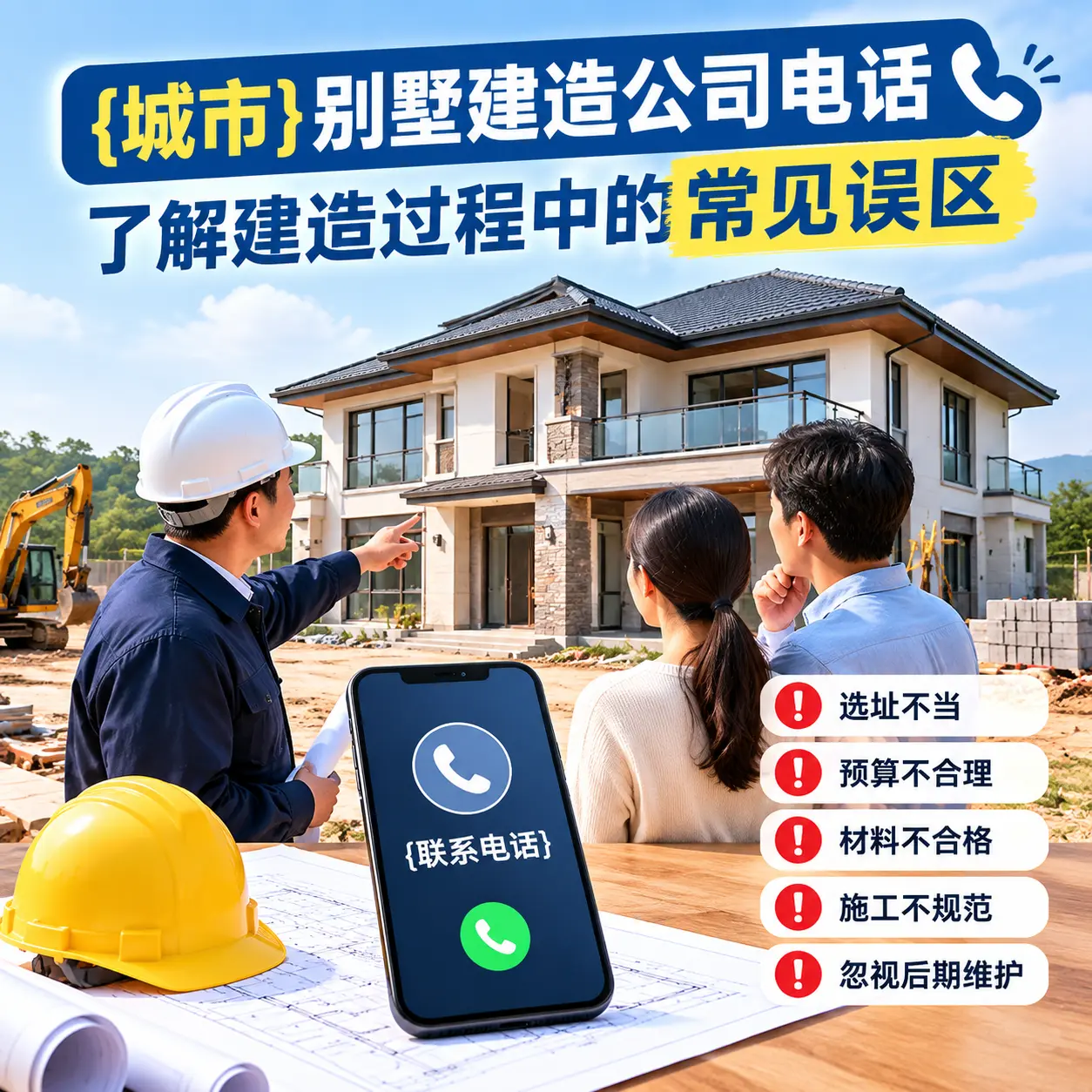 汇川别墅建造公司电话，了解建造过程中的常见误区