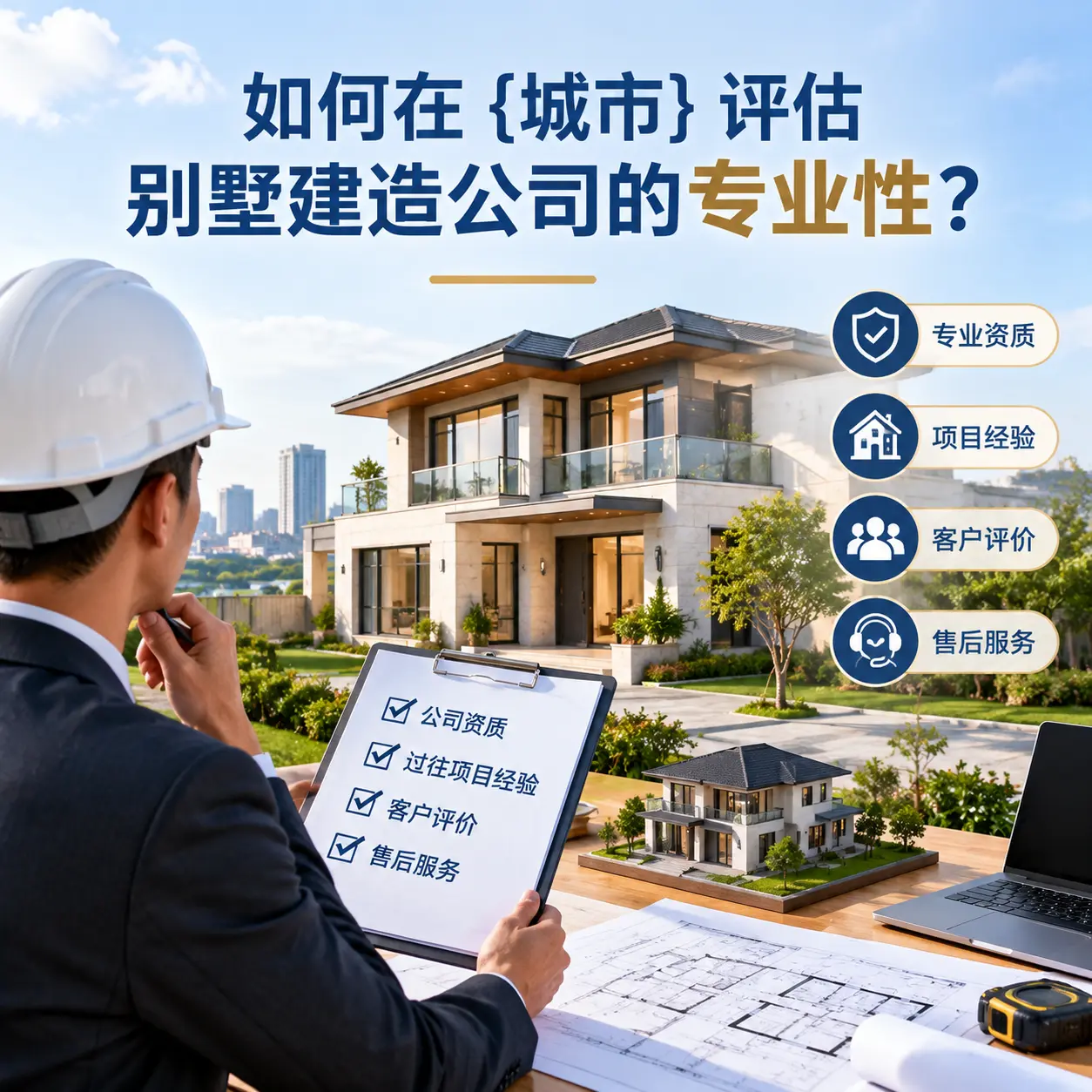 如何在 汇川 评估别墅建造公司的专业性？